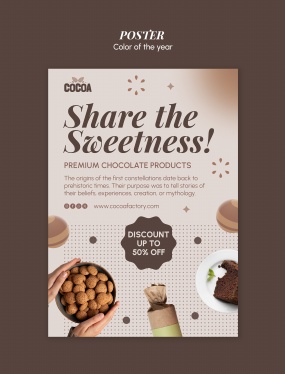 糕点美食宣传海报设计源文件